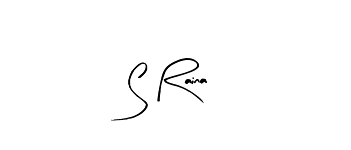 Design your own signature with our free online signature maker. With this signature software, you can create a handwritten (Arty Signature) signature for name S Raina. S Raina signature style 8 images and pictures png