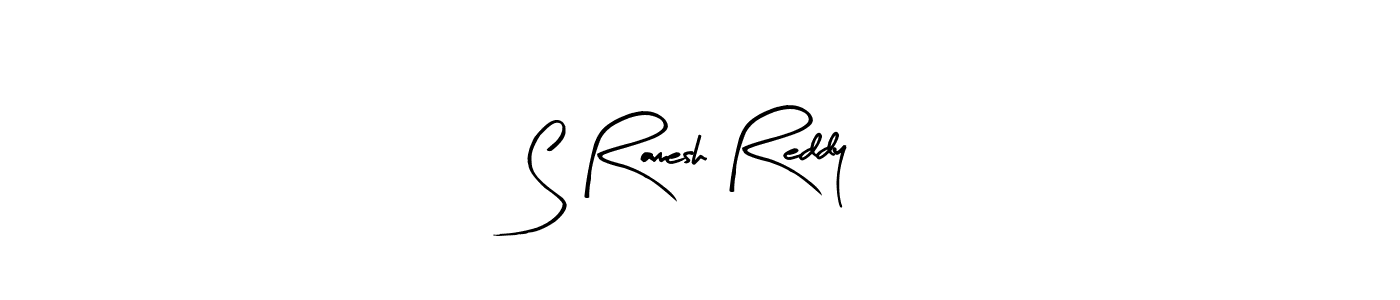 Use a signature maker to create a handwritten signature online. With this signature software, you can design (Arty Signature) your own signature for name S Ramesh Reddy. S Ramesh Reddy signature style 8 images and pictures png
