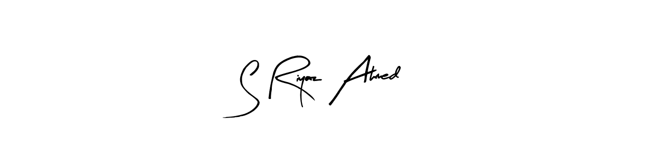 You can use this online signature creator to create a handwritten signature for the name S Riyaz Ahmed. This is the best online autograph maker. S Riyaz Ahmed signature style 8 images and pictures png