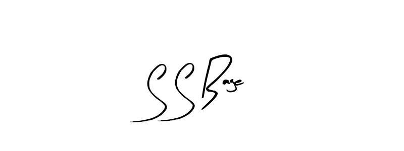 How to make S S Bage name signature. Use Arty Signature style for creating short signs online. This is the latest handwritten sign. S S Bage signature style 8 images and pictures png