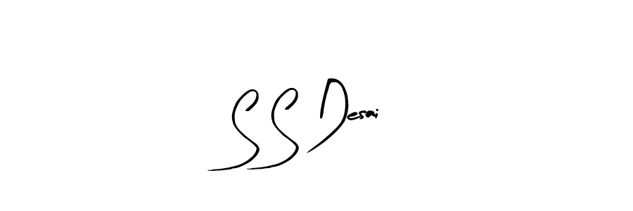 How to make S S Desai name signature. Use Arty Signature style for creating short signs online. This is the latest handwritten sign. S S Desai signature style 8 images and pictures png