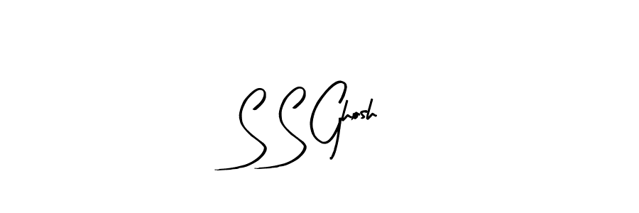 How to make S S Ghosh name signature. Use Arty Signature style for creating short signs online. This is the latest handwritten sign. S S Ghosh signature style 8 images and pictures png
