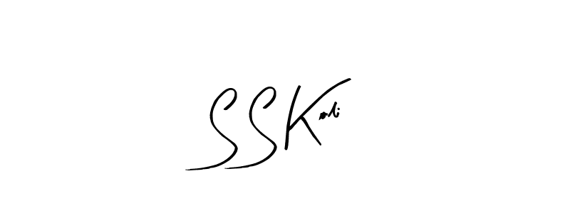 Design your own signature with our free online signature maker. With this signature software, you can create a handwritten (Arty Signature) signature for name S S Koli. S S Koli signature style 8 images and pictures png