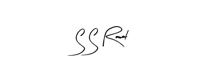 The best way (Arty Signature) to make a short signature is to pick only two or three words in your name. The name S S Rawat include a total of six letters. For converting this name. S S Rawat signature style 8 images and pictures png