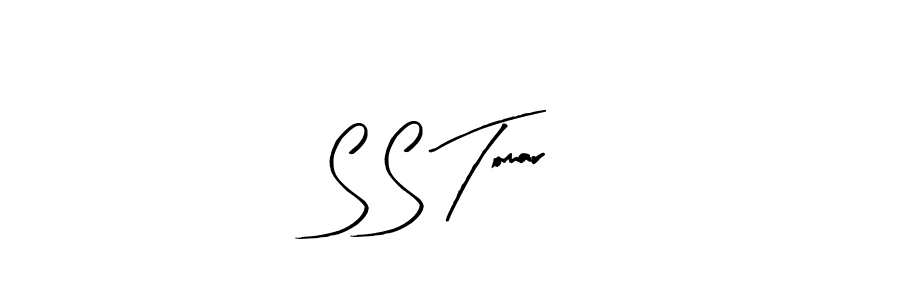 The best way (Arty Signature) to make a short signature is to pick only two or three words in your name. The name S S Tomar include a total of six letters. For converting this name. S S Tomar signature style 8 images and pictures png