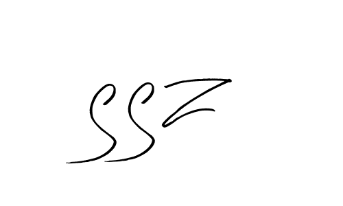 Design your own signature with our free online signature maker. With this signature software, you can create a handwritten (Arty Signature) signature for name S S Z. S S Z signature style 8 images and pictures png