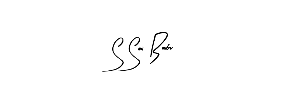 Design your own signature with our free online signature maker. With this signature software, you can create a handwritten (Arty Signature) signature for name S Sai Babu. S Sai Babu signature style 8 images and pictures png