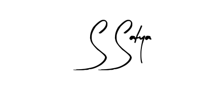 Get inspired by this graceful Arty Signature signature style for name S Satya. Smooth loops and balanced proportions for everyday use. S Satya signature style 8 images and pictures png