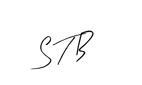 You should practise on your own different ways (Arty Signature) to write your name (S T B) in signature. don't let someone else do it for you. S T B signature style 8 images and pictures png