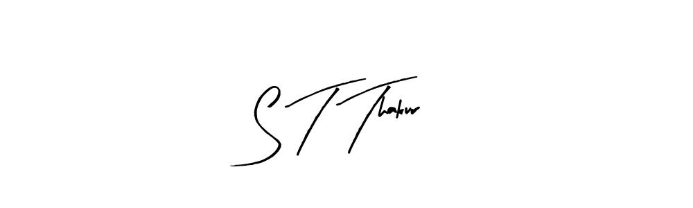 Also You can easily find your signature by using the search form. We will create S T Thakur name handwritten signature images for you free of cost using Arty Signature sign style. S T Thakur signature style 8 images and pictures png
