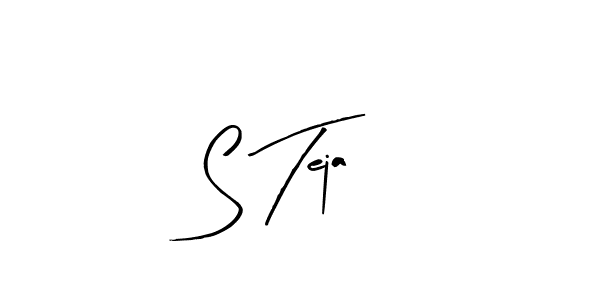 Design your own signature with our free online signature maker. With this signature software, you can create a handwritten (Arty Signature) signature for name S Teja. S Teja signature style 8 images and pictures png
