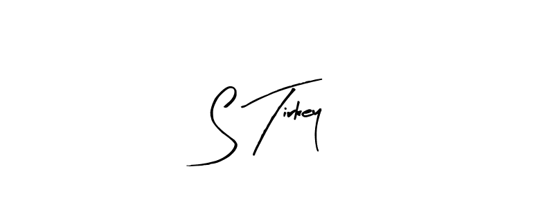 You should practise on your own different ways (Arty Signature) to write your name (S Tirkey) in signature. don't let someone else do it for you. S Tirkey signature style 8 images and pictures png