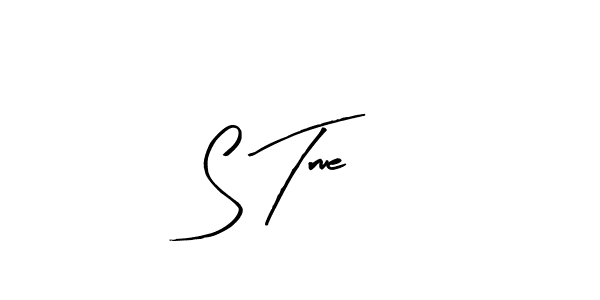 The best way (Arty Signature) to make a short signature is to pick only two or three words in your name. The name S True include a total of six letters. For converting this name. S True signature style 8 images and pictures png