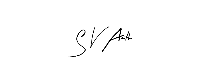 Make a beautiful signature design for name S V Amith. Use this online signature maker to create a handwritten signature for free. S V Amith signature style 8 images and pictures png