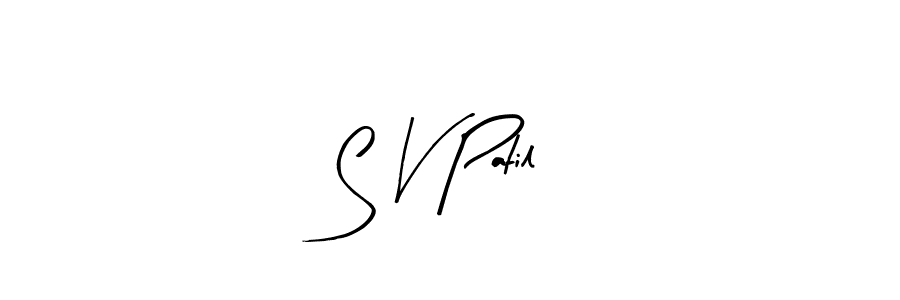 Use a signature maker to create a handwritten signature online. With this signature software, you can design (Arty Signature) your own signature for name S V Patil. S V Patil signature style 8 images and pictures png