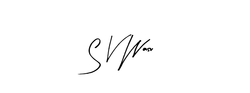 Use a signature maker to create a handwritten signature online. With this signature software, you can design (Arty Signature) your own signature for name S V Wasu. S V Wasu signature style 8 images and pictures png