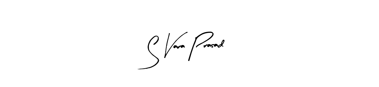 The best way (Arty Signature) to make a short signature is to pick only two or three words in your name. The name S Vara Prasad include a total of six letters. For converting this name. S Vara Prasad signature style 8 images and pictures png