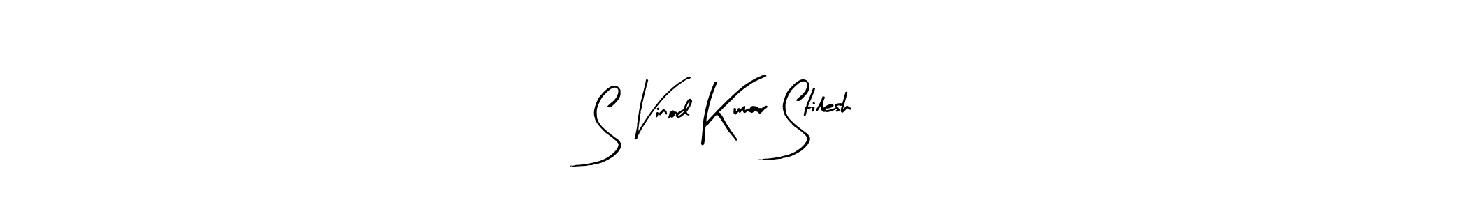 Make a beautiful signature design for name S Vinod Kumar Stilesh. Use this online signature maker to create a handwritten signature for free. S Vinod Kumar Stilesh signature style 8 images and pictures png