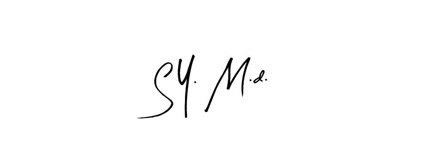 Make a beautiful signature design for name S Y. M.d.. Use this online signature maker to create a handwritten signature for free. S Y. M.d. signature style 8 images and pictures png