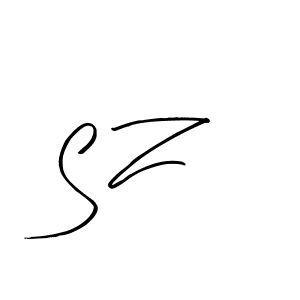 How to make S Z name signature. Use Arty Signature style for creating short signs online. This is the latest handwritten sign. S Z signature style 8 images and pictures png