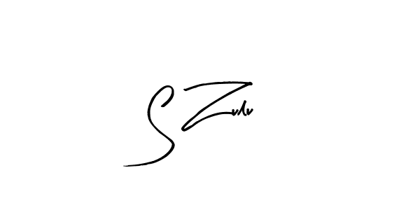 Use a signature maker to create a handwritten signature online. With this signature software, you can design (Arty Signature) your own signature for name S Zulu. S Zulu signature style 8 images and pictures png