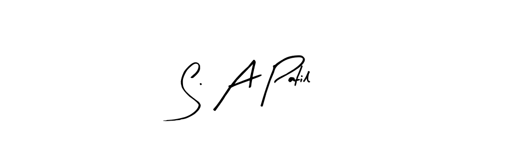 Make a beautiful signature design for name S. A Patil. Use this online signature maker to create a handwritten signature for free. S. A Patil signature style 8 images and pictures png