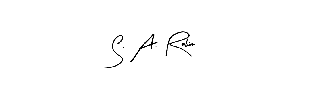 Also we have S. A. Rahim name is the best signature style. Create professional handwritten signature collection using Arty Signature autograph style. S. A. Rahim signature style 8 images and pictures png