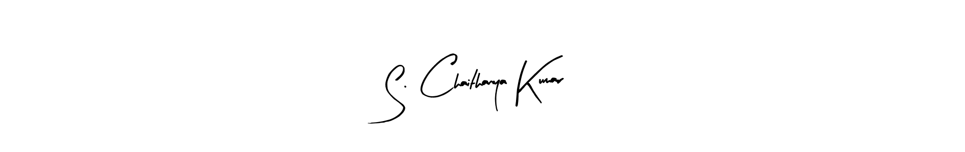 Design your own signature with our free online signature maker. With this signature software, you can create a handwritten (Arty Signature) signature for name S. Chaithanya Kumar. S. Chaithanya Kumar signature style 8 images and pictures png