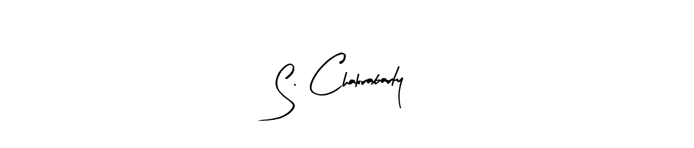 How to make S. Chakrabarty name signature. Use Arty Signature style for creating short signs online. This is the latest handwritten sign. S. Chakrabarty signature style 8 images and pictures png