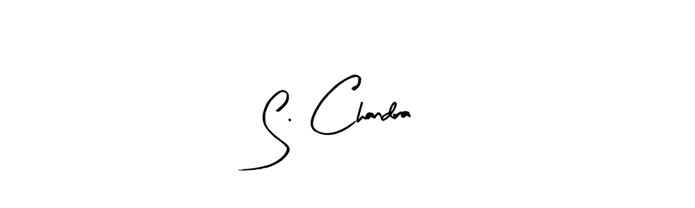 How to make S. Chandra signature? Arty Signature is a professional autograph style. Create handwritten signature for S. Chandra name. S. Chandra signature style 8 images and pictures png