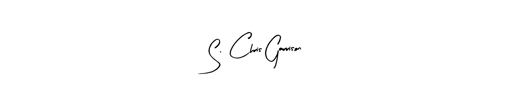 S. Chris Garrison stylish signature style. Best Handwritten Sign (Arty Signature) for my name. Handwritten Signature Collection Ideas for my name S. Chris Garrison. S. Chris Garrison signature style 8 images and pictures png