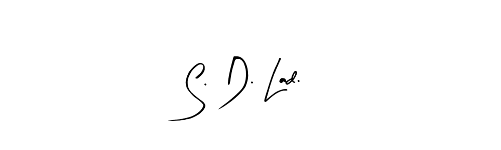 The best way (Arty Signature) to make a short signature is to pick only two or three words in your name. The name S. D. Lad. include a total of six letters. For converting this name. S. D. Lad. signature style 8 images and pictures png