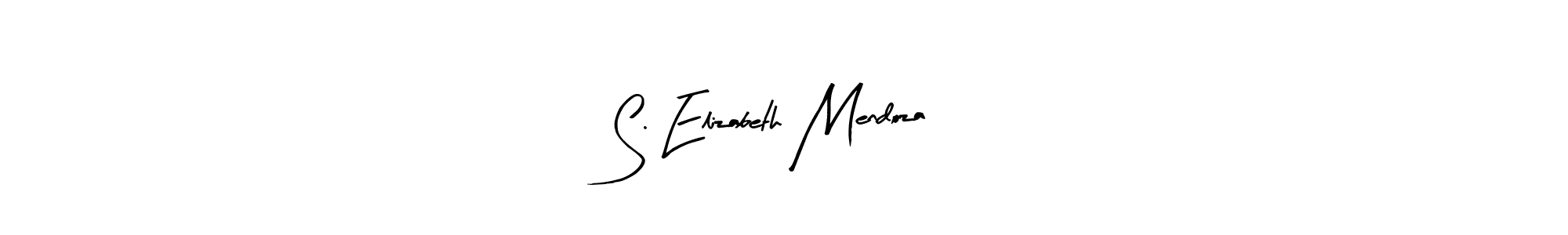 Create a beautiful signature design for name S. Elizabeth Mendoza. With this signature (Arty Signature) fonts, you can make a handwritten signature for free. S. Elizabeth Mendoza signature style 8 images and pictures png