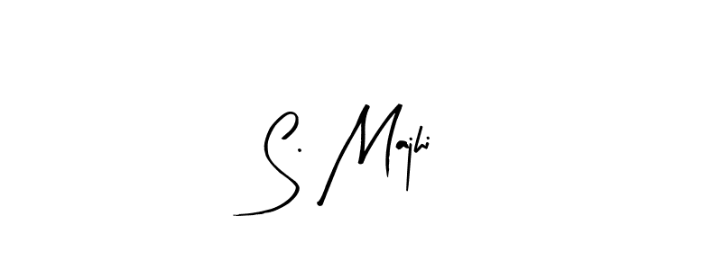 Design your own signature with our free online signature maker. With this signature software, you can create a handwritten (Arty Signature) signature for name S. Majhi. S. Majhi signature style 8 images and pictures png