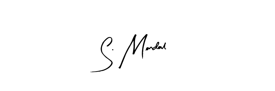 You should practise on your own different ways (Arty Signature) to write your name (S. Mondal) in signature. don't let someone else do it for you. S. Mondal signature style 8 images and pictures png