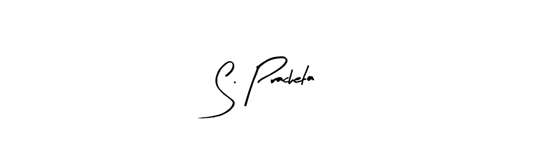 Use a signature maker to create a handwritten signature online. With this signature software, you can design (Arty Signature) your own signature for name S. Pracheta. S. Pracheta signature style 8 images and pictures png