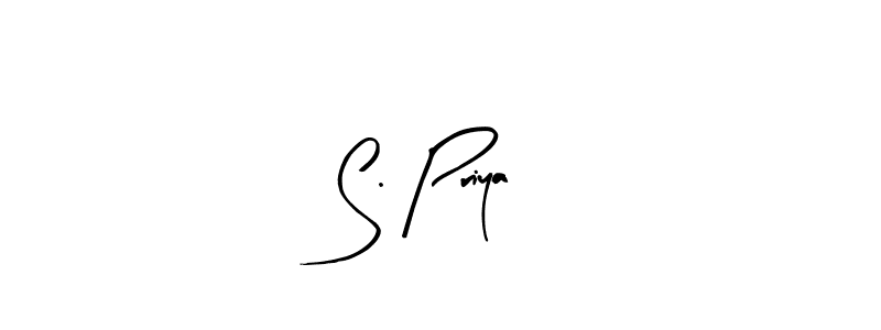 Design your own signature with our free online signature maker. With this signature software, you can create a handwritten (Arty Signature) signature for name S. Priya. S. Priya signature style 8 images and pictures png