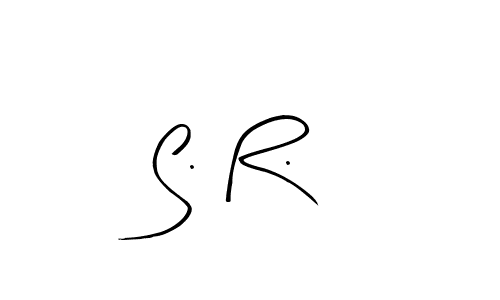 You should practise on your own different ways (Arty Signature) to write your name (S. R.) in signature. don't let someone else do it for you. S. R. signature style 8 images and pictures png