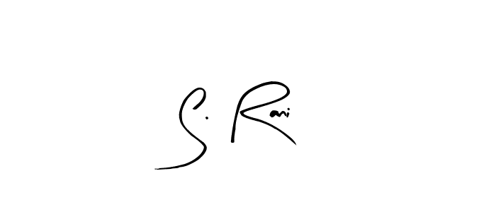 How to make S. Rani name signature. Use Arty Signature style for creating short signs online. This is the latest handwritten sign. S. Rani signature style 8 images and pictures png