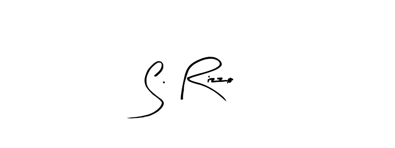 How to make S. Rizzo name signature. Use Arty Signature style for creating short signs online. This is the latest handwritten sign. S. Rizzo signature style 8 images and pictures png