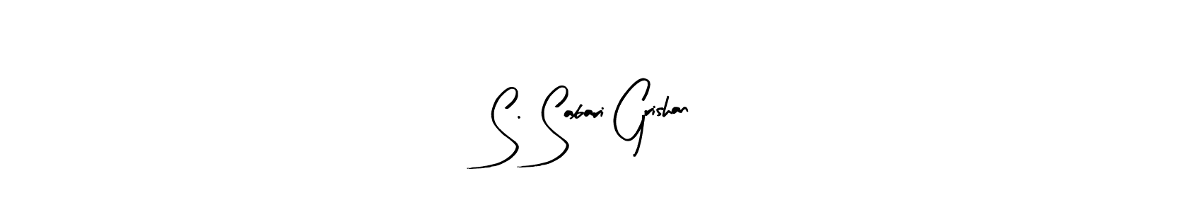 How to make S. Sabari Grishan signature? Arty Signature is a professional autograph style. Create handwritten signature for S. Sabari Grishan name. S. Sabari Grishan signature style 8 images and pictures png