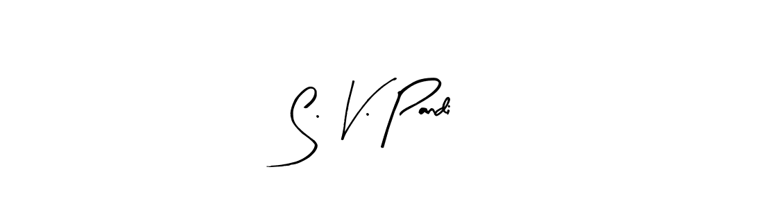 Also You can easily find your signature by using the search form. We will create S. V. Pandi name handwritten signature images for you free of cost using Arty Signature sign style. S. V. Pandi signature style 8 images and pictures png