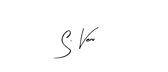 Similarly Arty Signature is the best handwritten signature design. Signature creator online .You can use it as an online autograph creator for name S. Venu. S. Venu signature style 8 images and pictures png