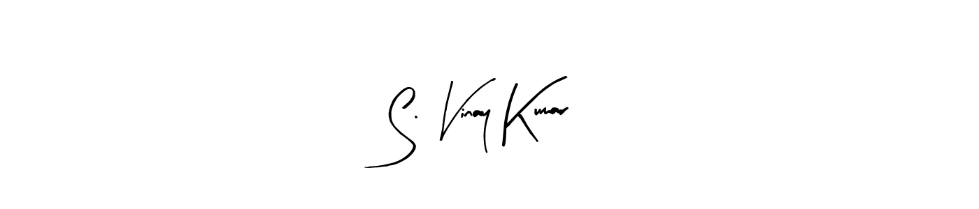 Design your own signature with our free online signature maker. With this signature software, you can create a handwritten (Arty Signature) signature for name S. Vinay Kumar. S. Vinay Kumar signature style 8 images and pictures png