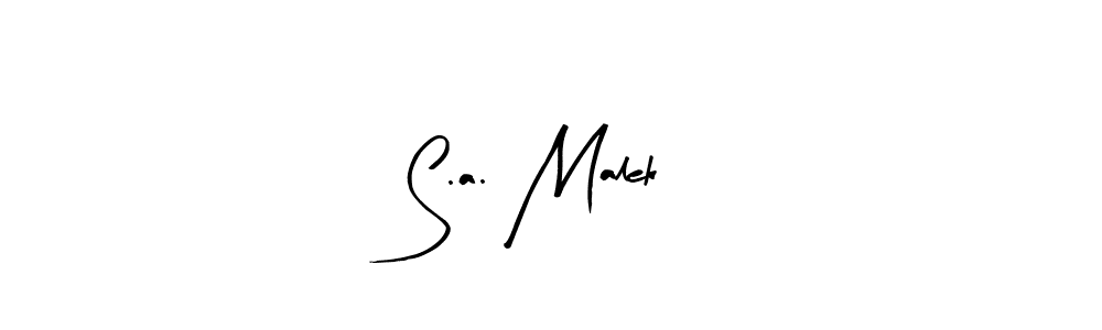 It looks lik you need a new signature style for name S.a. Malek. Design unique handwritten (Arty Signature) signature with our free signature maker in just a few clicks. S.a. Malek signature style 8 images and pictures png