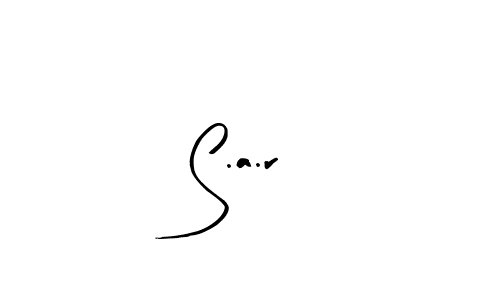 How to make S.a.r signature? Arty Signature is a professional autograph style. Create handwritten signature for S.a.r name. S.a.r signature style 8 images and pictures png