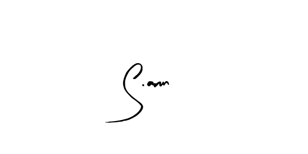 Use a signature maker to create a handwritten signature online. With this signature software, you can design (Arty Signature) your own signature for name S.arun. S.arun signature style 8 images and pictures png