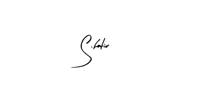 Make a beautiful signature design for name S.fatir. Use this online signature maker to create a handwritten signature for free. S.fatir signature style 8 images and pictures png