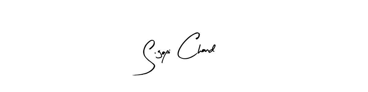 How to make S.gopi Chand name signature. Use Arty Signature style for creating short signs online. This is the latest handwritten sign. S.gopi Chand signature style 8 images and pictures png