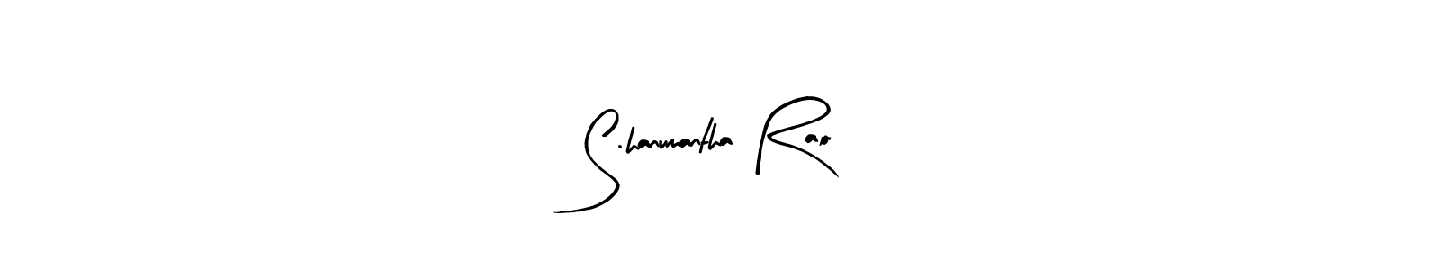 Make a beautiful signature design for name S.hanumantha Rao. With this signature (Arty Signature) style, you can create a handwritten signature for free. S.hanumantha Rao signature style 8 images and pictures png